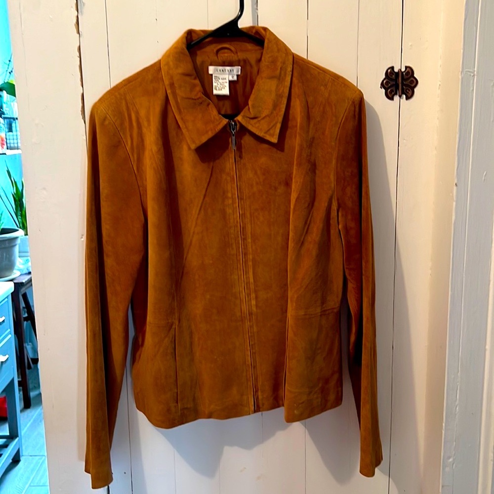 CO & Eddy Suede Fully Lined Jacket Size 12